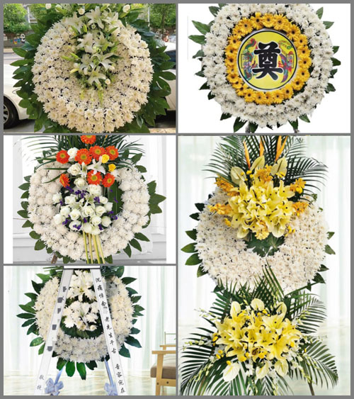 山东青岛莱西市孙受镇孙受二村花圈速递