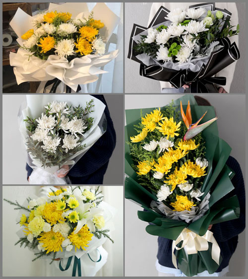 山东青岛莱西市孙受镇孙受二村白事花束代送